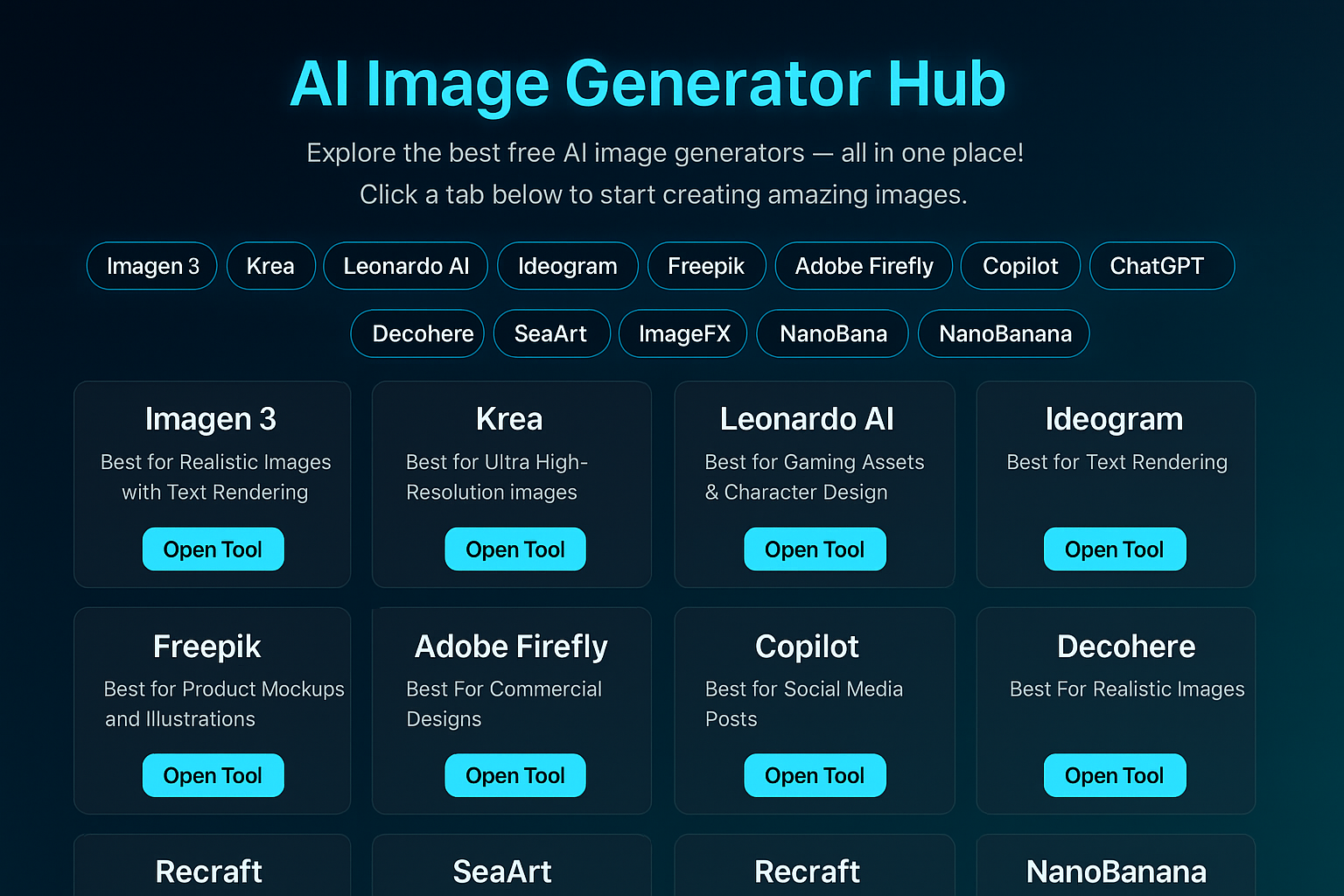 Explore the best free AI image generators